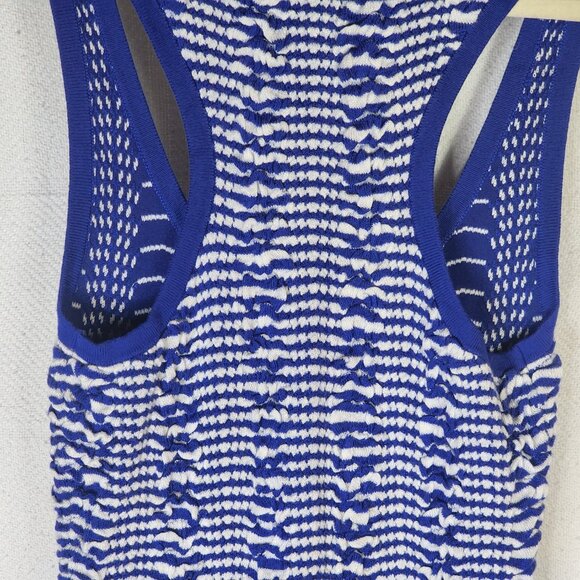Arden B Blue Sleeveless Racer Back Sweater Rayon Span Form Fitting Dress Size S - Picture 13 of 16